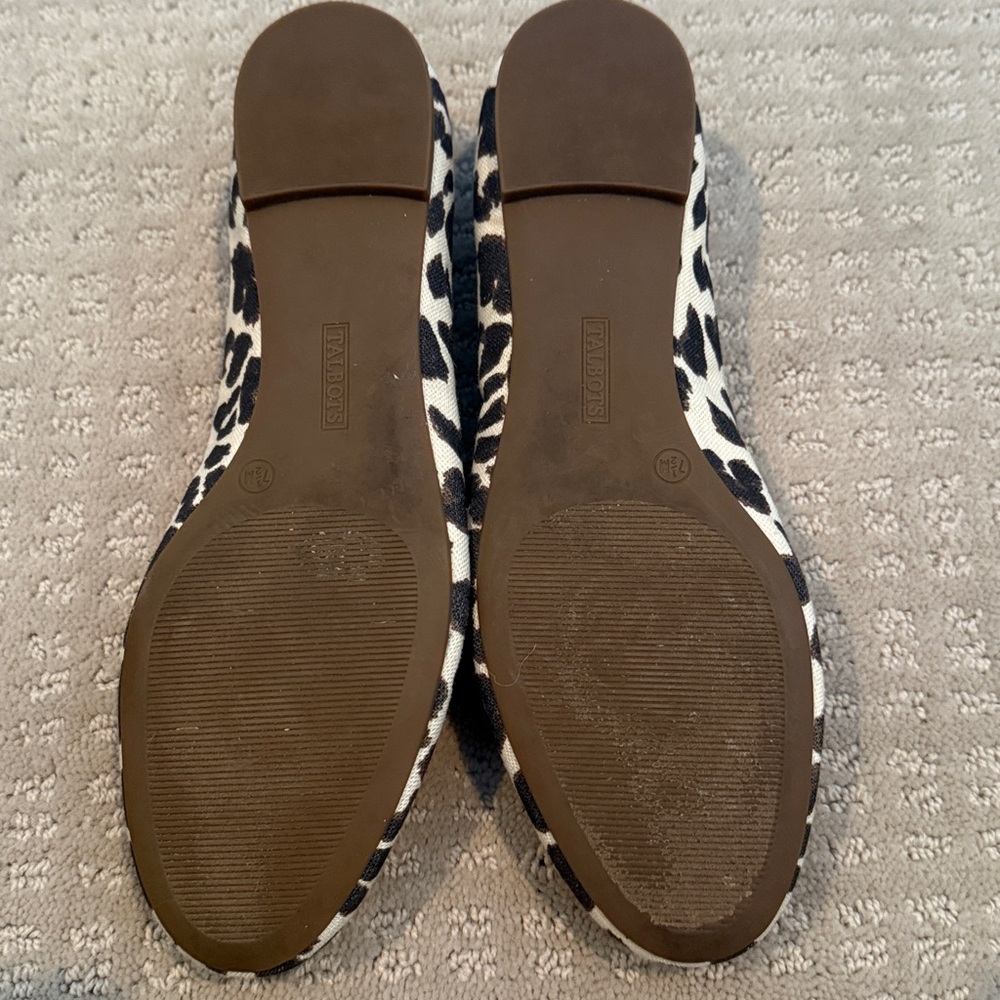 Talbots Animal Print Ballet Flats 7.5 - Picture 3 of 4